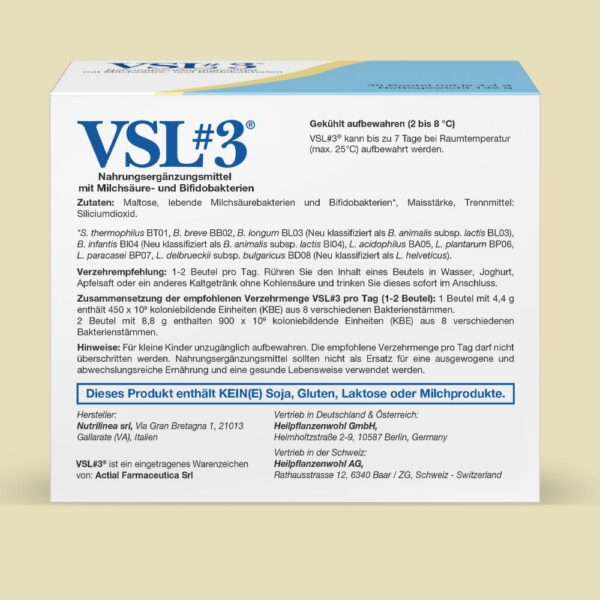 VSL#3 Packung Rückseite mit Zutaten